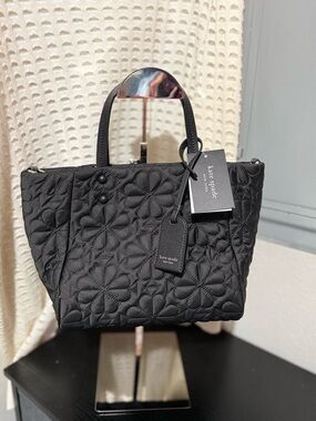 NWT Kate Spade Tilly Quilted Small Tote Bag Black